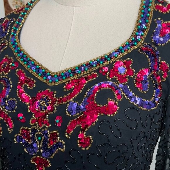 Black Short Rodeo Queen Dress - Picture 3 of 4